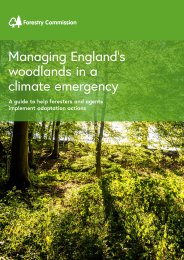 Managing England's woodlands in a climate emergency - a guide to help foresters and agents implement adaptation actions