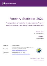 Forestry statistics 2021
