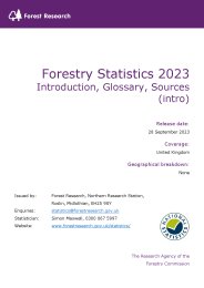 Forestry statistics 2023