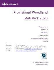 Provisional woodland statistics 2025