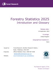 Forestry statistics 2025