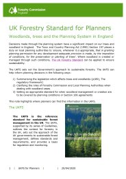 UK forestry standard for planners. Woodlands, trees and the planning system in England