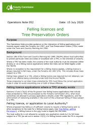 Felling licences and tree preservation orders