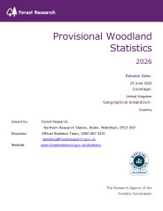 Provisional woodland statistics 2026