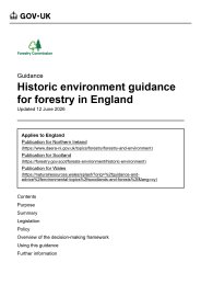 Historic environment guidance for forestry in England