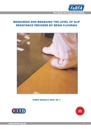Measuring and managing the level of slip resistance provided by resin flooring