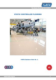 Static controlled flooring