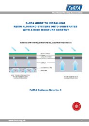 Guide to installing resin flooring systems onto substrates with a high moisture content