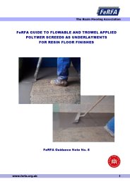 Guide to flowable and trowel applied polymer screeds as underlayments for resin floor finishes