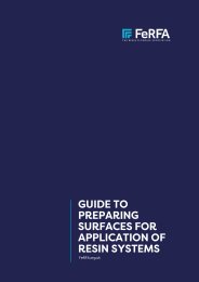 Guide to preparing surfaces for application of resin systems