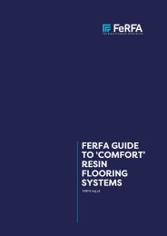 FeRFA guide to comfort resin flooring systems