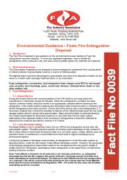 Environmental guidance - foam fire extinguisher disposal
