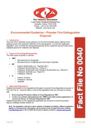 Environmental guidance - powder fire extinguisher disposal