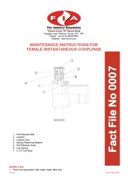Maintenance instructions for female instantaneous couplings