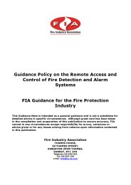 Guidance policy on the remote access and control of fire detection and alarm systems