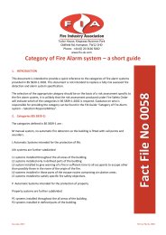 Category of fire alarm system - a short guide