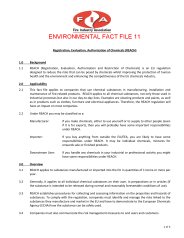 Registration, evaluation, authorisation of chemicals (REACH)