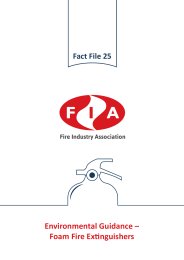 Environmental guidance - foam fire extinguishers. Version 2