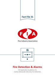 Fire detection and alarms. FIA application guidelines for carbon monoxide (CO) only fire detectors. Version 3