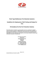 Point type multisensor fire detection systems: Guidelines for deployment, field testing and design for test