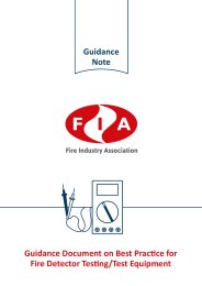 Guidance document on best practice for fire detector testing/test equipment