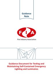 Guidance document for testing and maintaining self-contained emergency lighting and luminaires