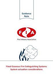 Fixed gaseous fire extinguishing systems. System actuation considerations