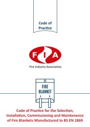 Code of practice for the selection, installation, commissioning and maintenance of fire blankets manufactured to BS EN 1869