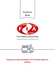 Guidance on safe investigation of fire alarm signals in Scotland