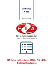 FIA Guide to Regulation 7(2) to 7(4) of the Building Regulations