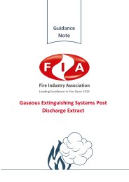 Gaseous extinguishing systems post discharge extract