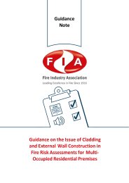 Guidance on the issue of cladding and external wall construction in fire risk assessments for multi-occupied residential premises