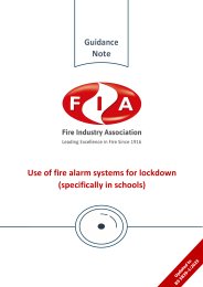 Use of fire alarm systems for lockdown (specifically in schools). Version 2