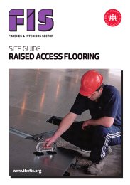 Site guide - raised access flooring