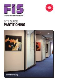 Site guide - partitioning