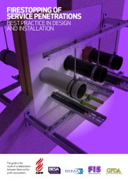 Firestopping of service penetrations. Best practice in design and installation