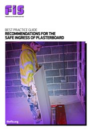 Best practice guide - recommendations for the safe ingress of plasterboard