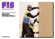 Best practice guide - servicing operable walls