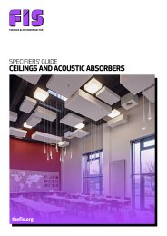 Specifiers’ guide - ceilings and acoustic absorbers