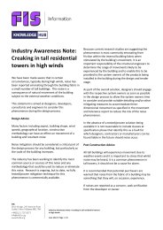 Industry awareness note: Creaking in tall residential towers in high winds