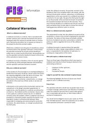 Collateral warranties