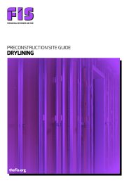 Preconstruction site guide. Drylining