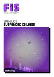 Site guide suspended ceilings