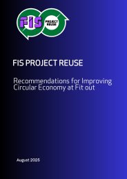 Recommendations for improving circular economy at fit out