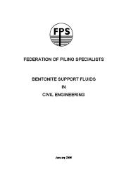 Bentonite support fluids in civil engineering. 2nd edition
