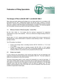 Design of piles to BS EN 1997:1 and BS EN 1992:1
