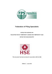 Notes for guidance on the extraction of temporary casings and temporary piles within the piling industry