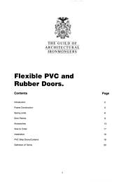 Flexible PVC and rubber doors