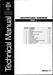 Architectural hardware - Part 1