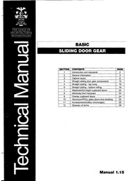 Basic sliding door gear